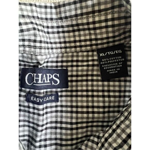 CHAPS Easy Care Button Front Shirt size XL - Picture 8 of 8
